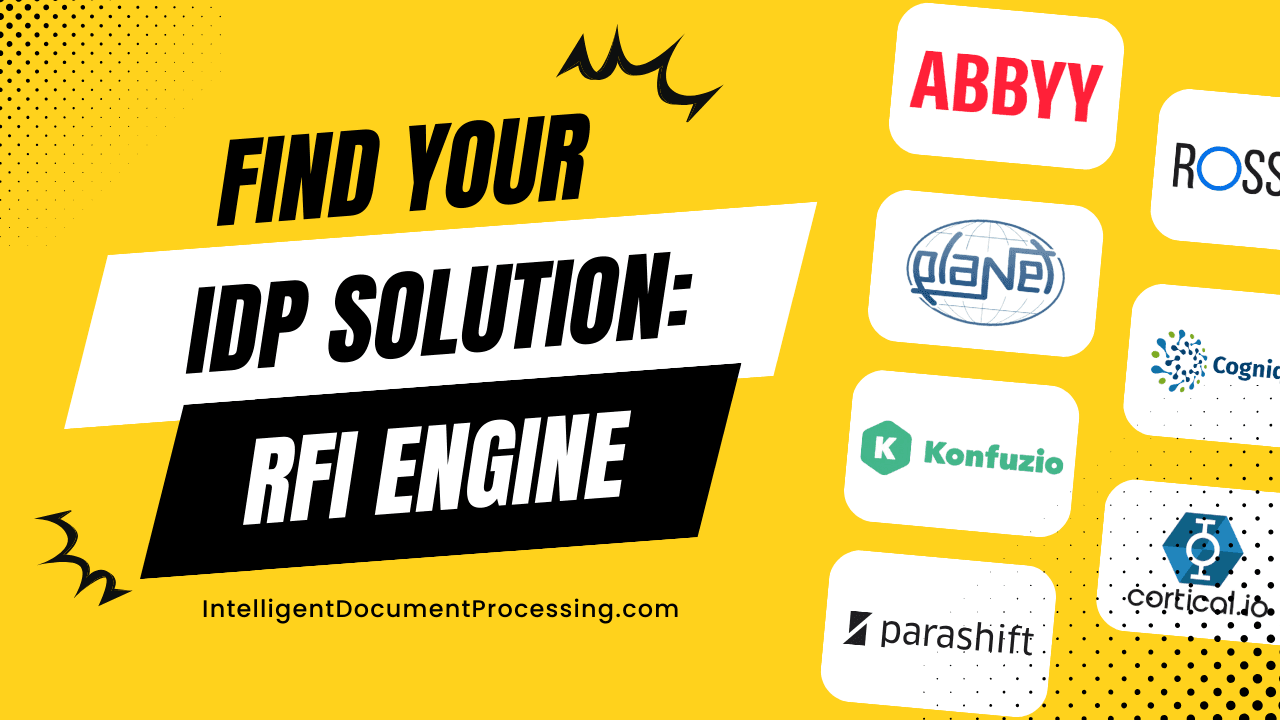 IDP RFI Engine: find your IDP solution in minutes - Intelligent ...